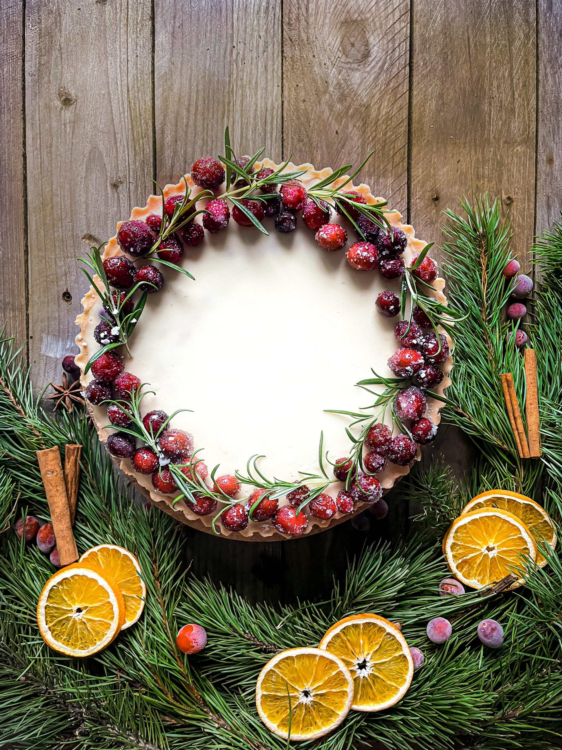 Żurawinowa tarta świąteczna zamówienia na święta